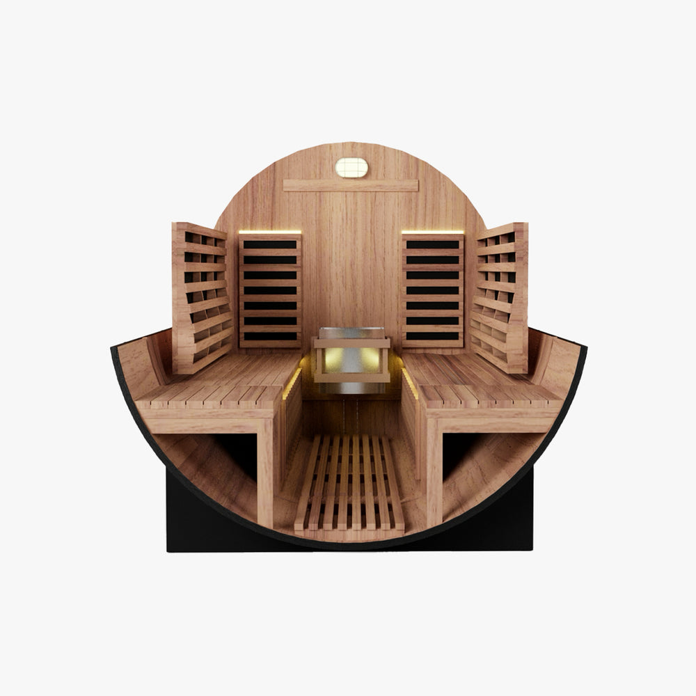 
                      
                        NUVIE Fusion Hybrid Barrel Sauna (Black)
                      
                    