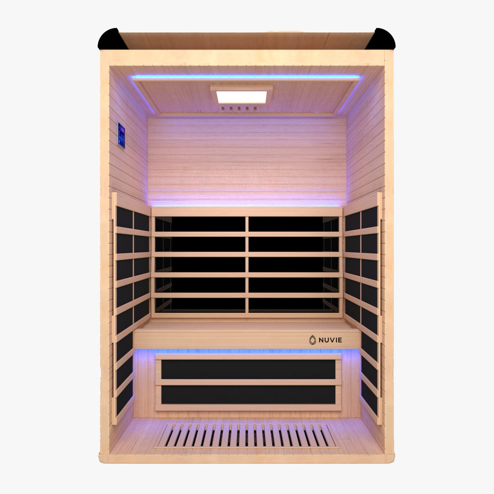 
                      
                        NUVIE Arc 2 Person Far Infrared Sauna (Indoor) - NUVIE Saunas
                      
                    