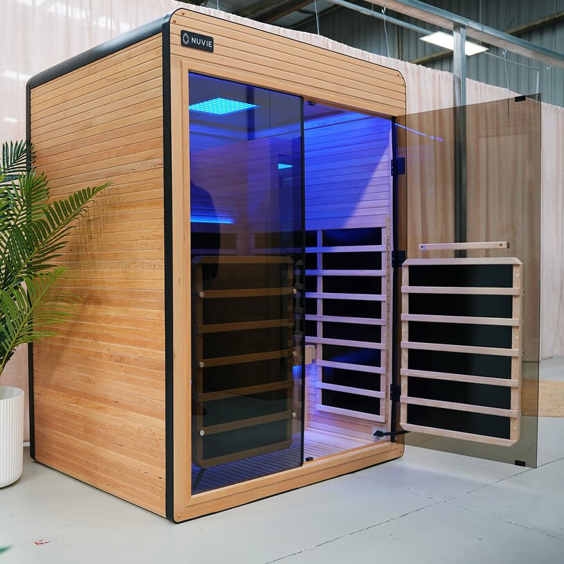 
                      
                        NUVIE Arc 3 Person Far Infrared Sauna (Indoor) - NUVIE Saunas
                      
                    