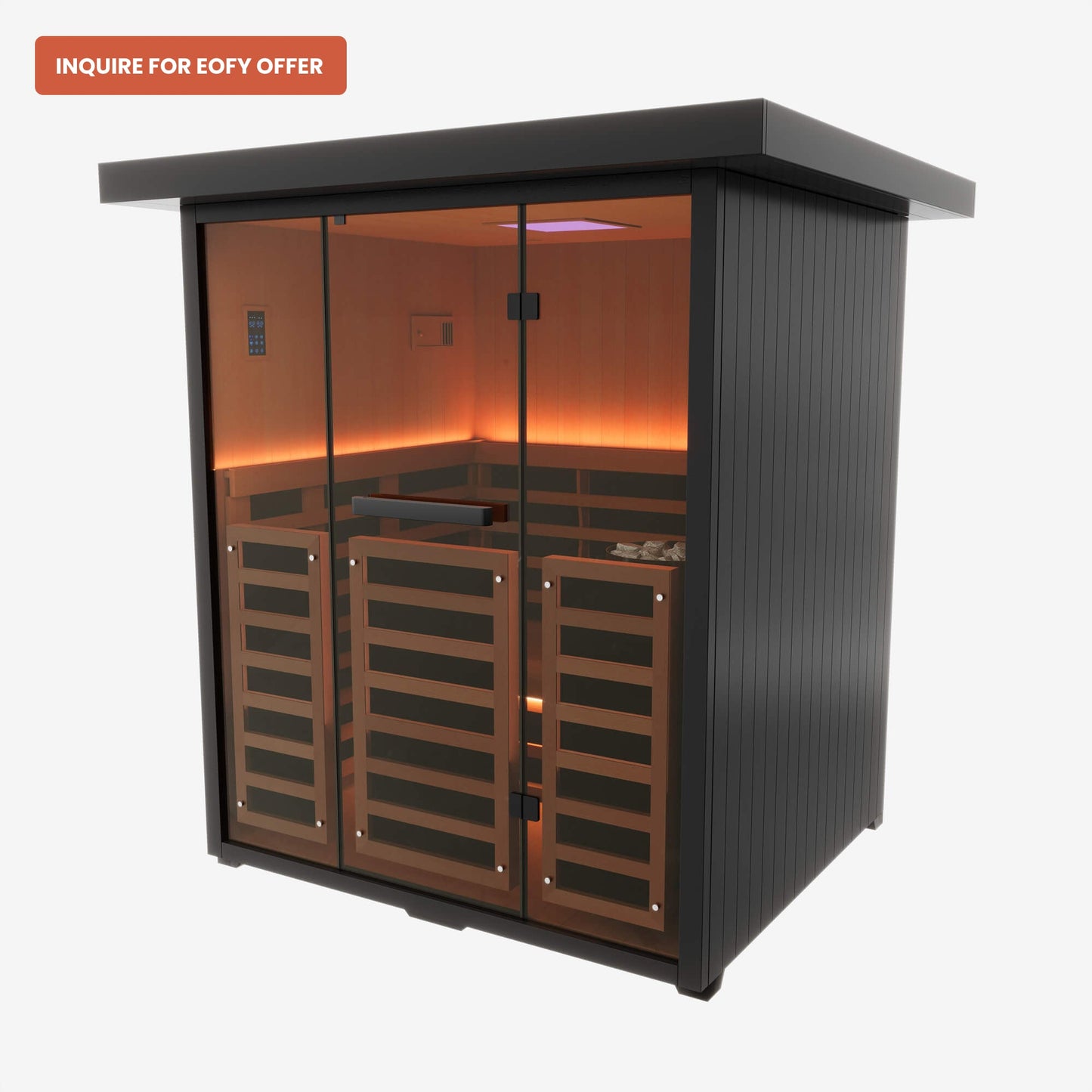 NUVIE Element Hybrid Cabin Sauna - NUVIE Saunas