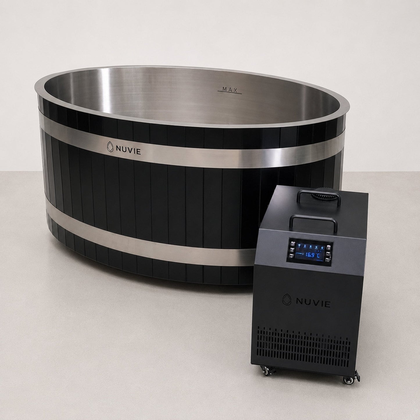 NUVIE Ember Dual Pro - Commercial Ice Bath & Hot Tub - NUVIE Saunas