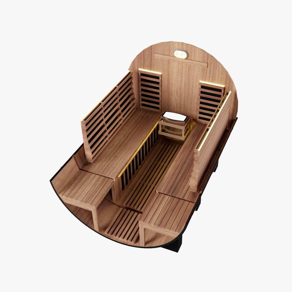 
                      
                        NUVIE Fusion Hybrid Barrel Sauna - Black (Custom Sauna Deposit - US Orders) - NUVIE Saunas
                      
                    