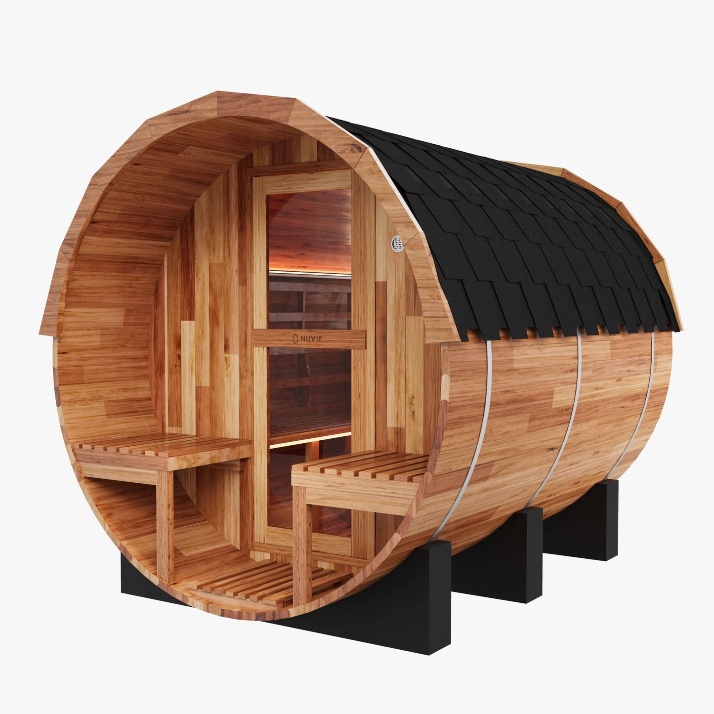 NUVIE Pure Traditional Barrel Sauna - NUVIE Saunas
